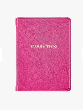 Parenting Journal Pink Goatskin Leather (50)